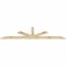 Ekena Millwork Saratoga Rough Sawn Timber Gable Bracket, Douglas Fir, 96"W x 24"H x 2"D x 4"F, 6/12 Pitch GBW096X24X0204SAR00RDF - alternate 4